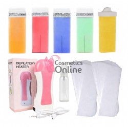 Kit pentru epilat cu 5 rezerve de ceara la cartus, model C5-1